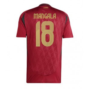 Belgija Orel Mangala #18 Domaci Dres EP 2024 Kratak Rukavima